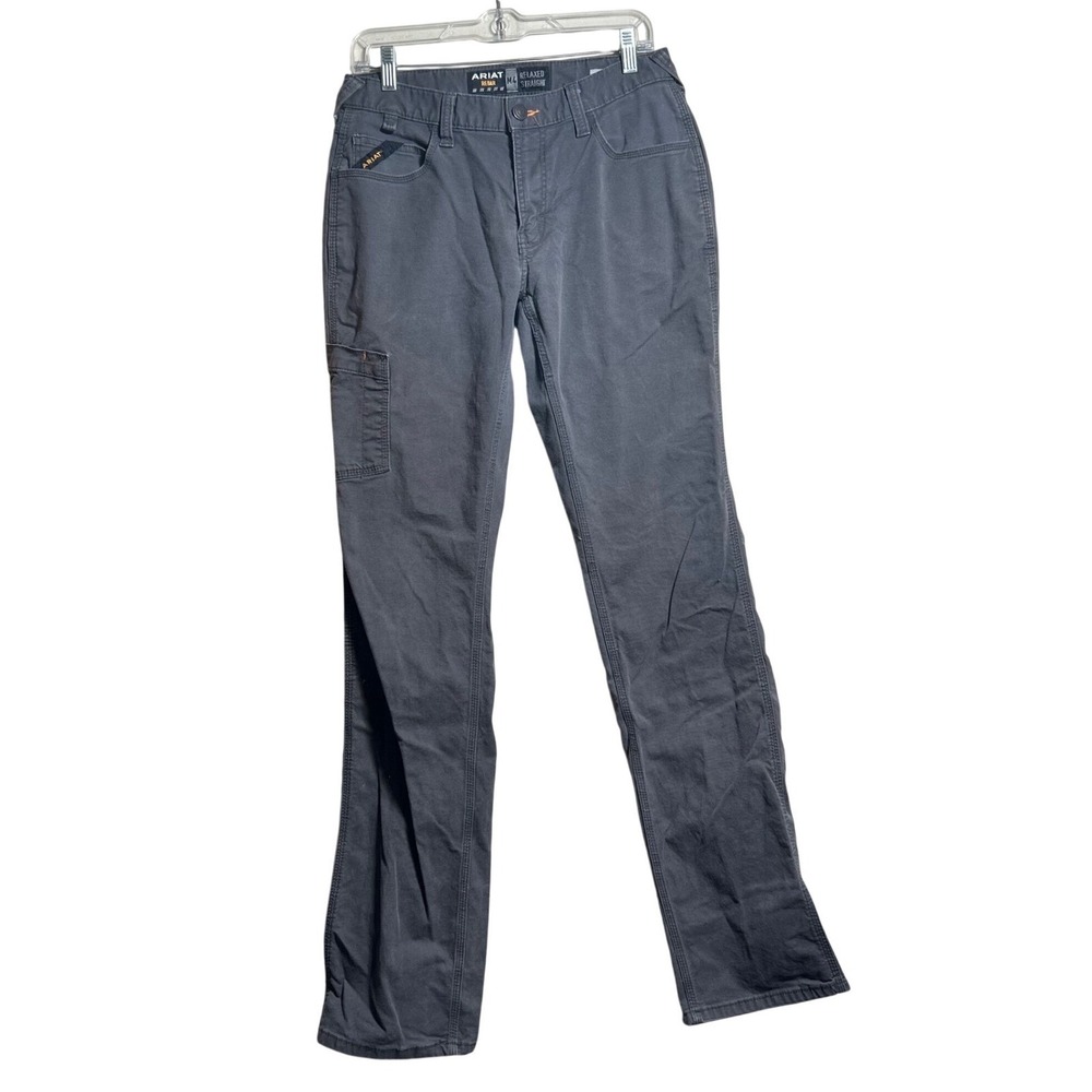 Ariat Rebar M4 Relaxed Straight Made Tough Work Pants Grey 30x38 Gray